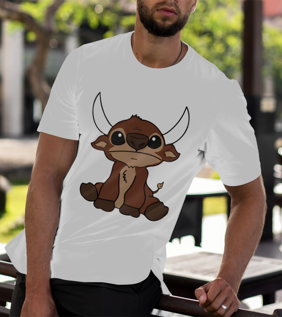 26Shirts Stitch Buffalo Cute Cartoon Buffalo Image T-Shirt