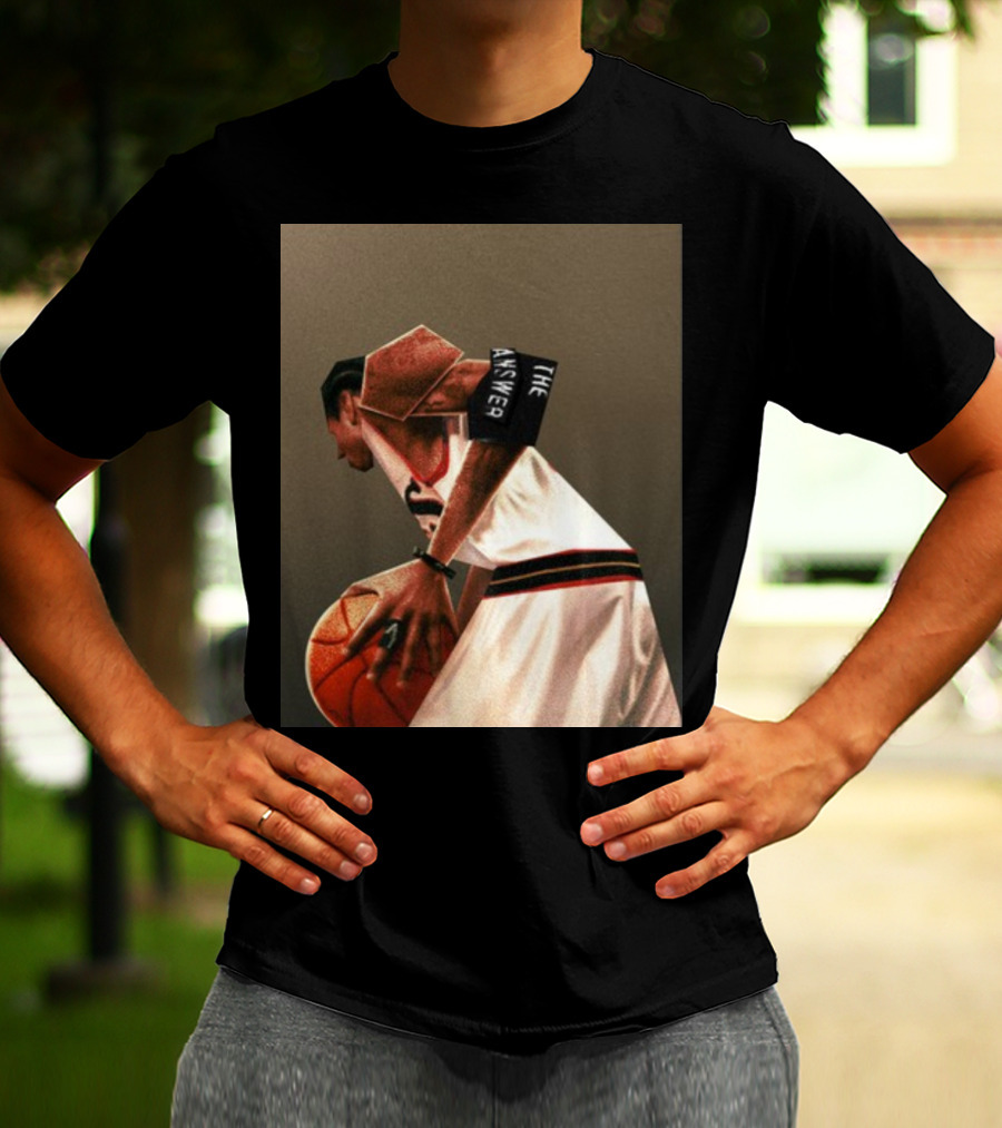 The Answer Allen Iverson Abstract Basketball T-Shirt