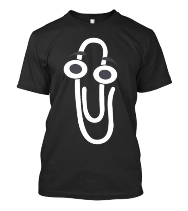 Rip Clippy Microsoft Office Assistant Icon Retro Nostalgia T-Shirt