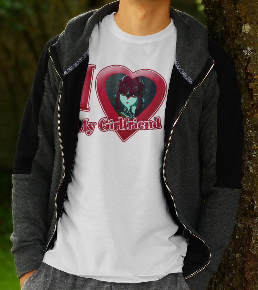 The Legend Of Zelda I Love My Girlfriend Mipha Heart T-Shirt
