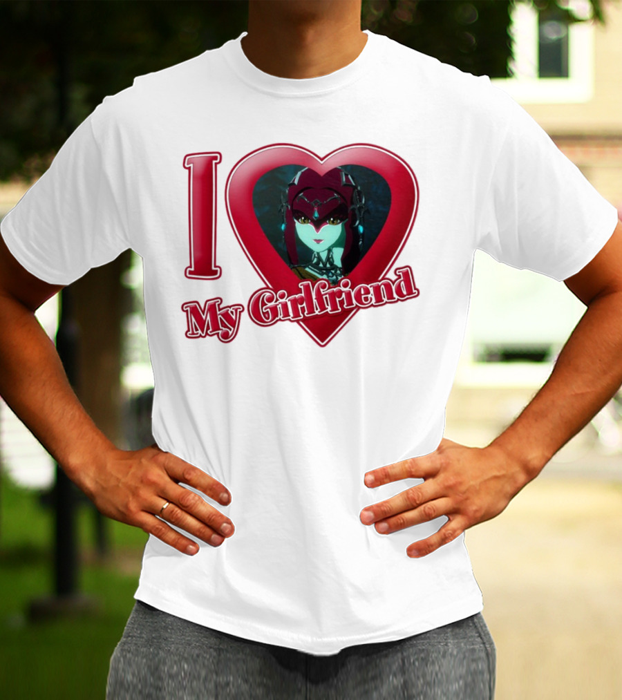 The Legend Of Zelda I Love My Girlfriend Mipha Heart T-Shirt