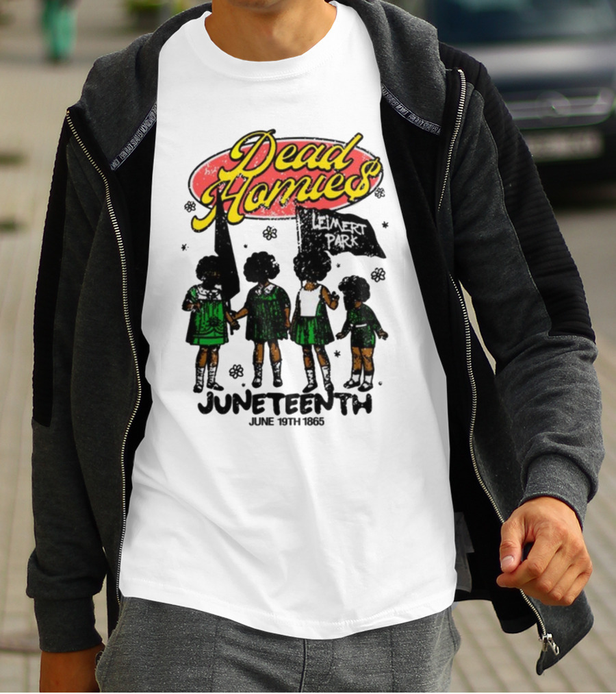Dead Homies Leimert Park Juneteenth June 19th 1865 T-Shirt