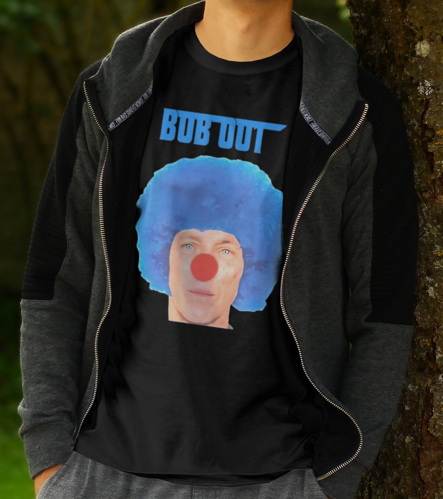 Bub Out Bernardeschi Bob Out Blue Afro Red Nose T-Shirt