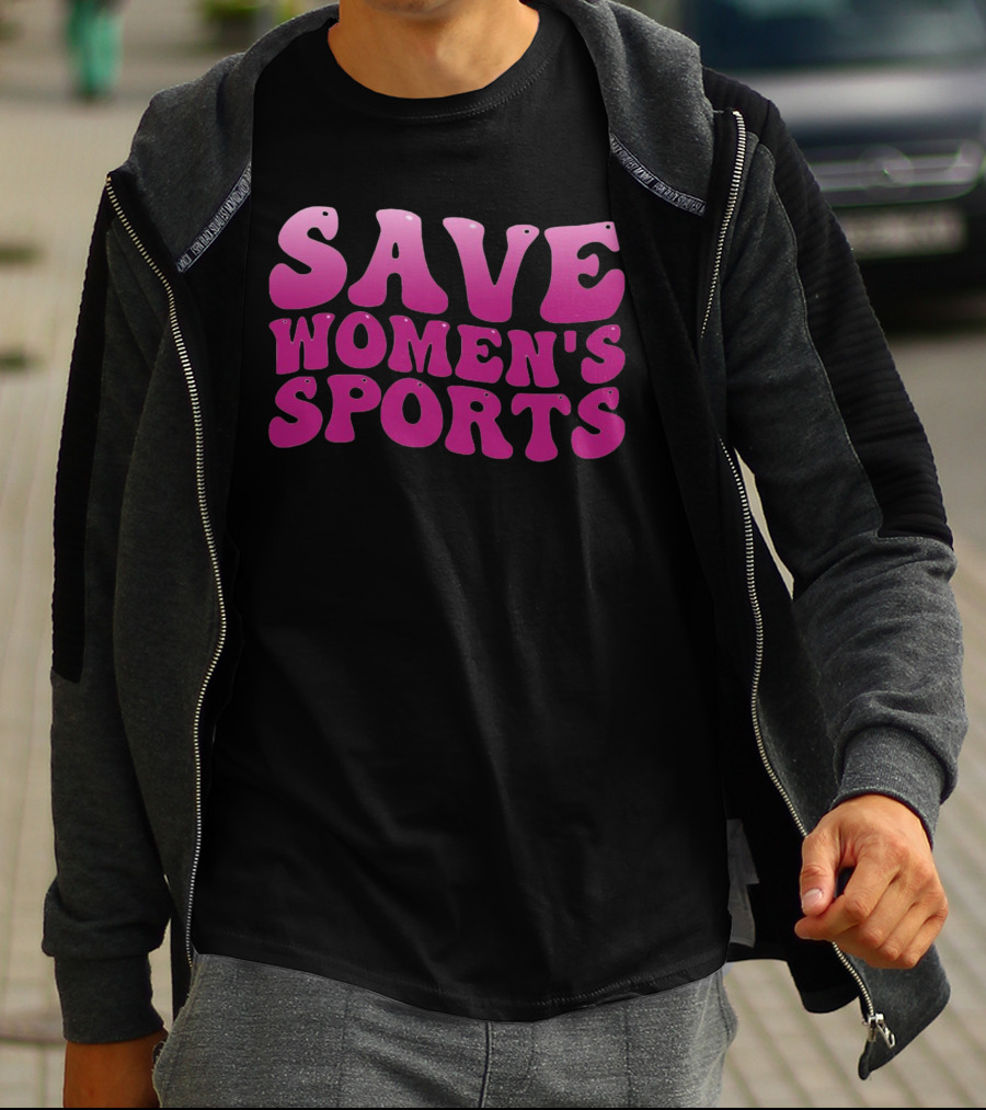 Save Women's Sports 70s Vintage Bold Pink T-Shirt