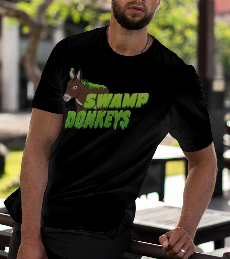 Jomboymedia Swamp Donkeys Blitzball 3 Dripping Green Donkey T-Shirt