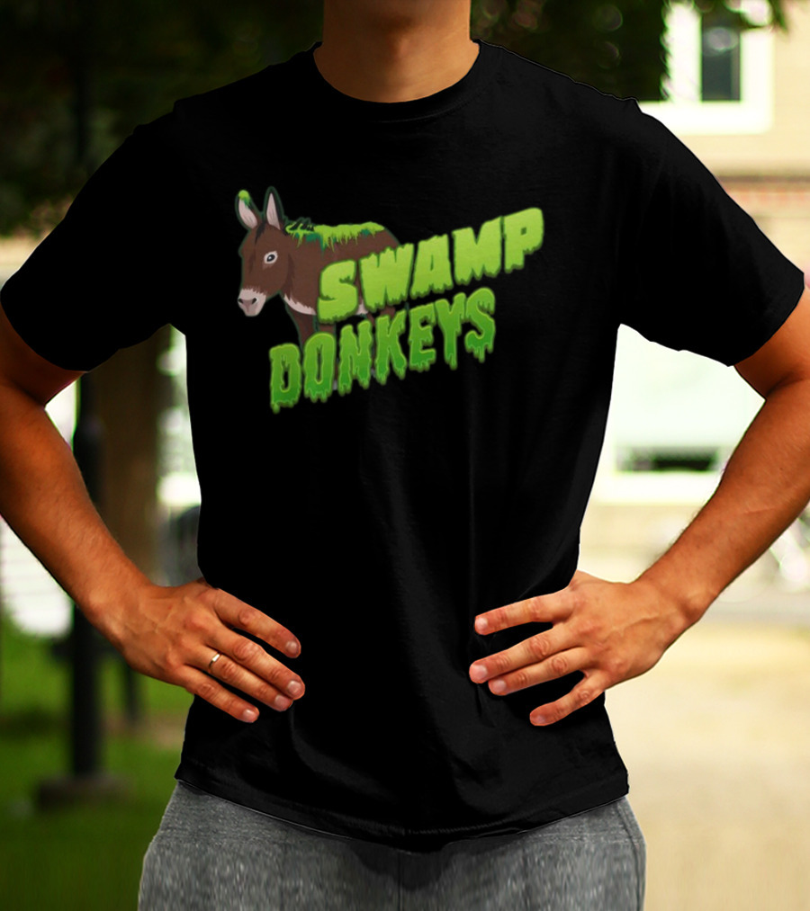 Jomboymedia Swamp Donkeys Blitzball 3 Dripping Green Donkey T-Shirt