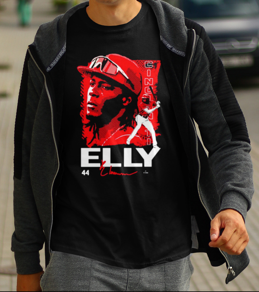 ELLY De La Cruz Cincinnati 44 Playmaker Baseball T-Shirt