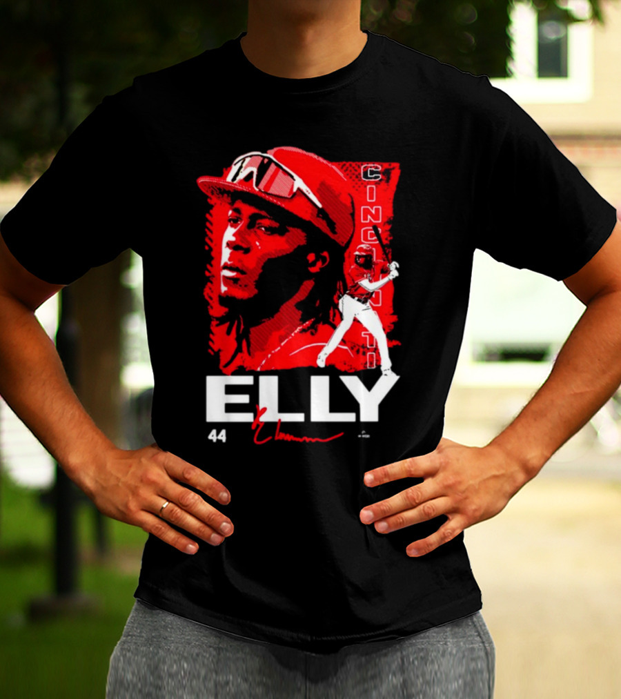 ELLY De La Cruz Cincinnati 44 Playmaker Baseball T-Shirt