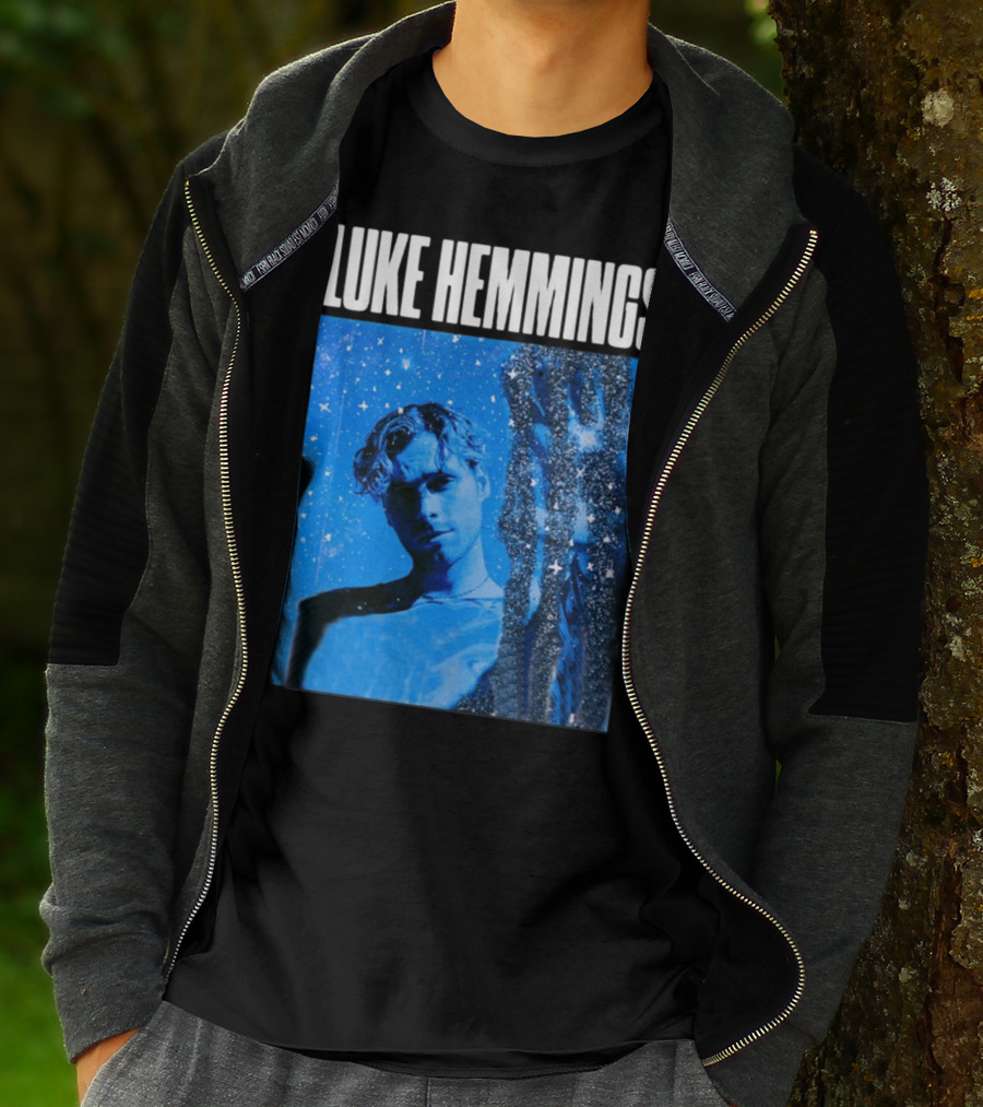 Luke Hemmings Live At The Fonda June 08 Blue Starry Night Aesthetic T-Shirt