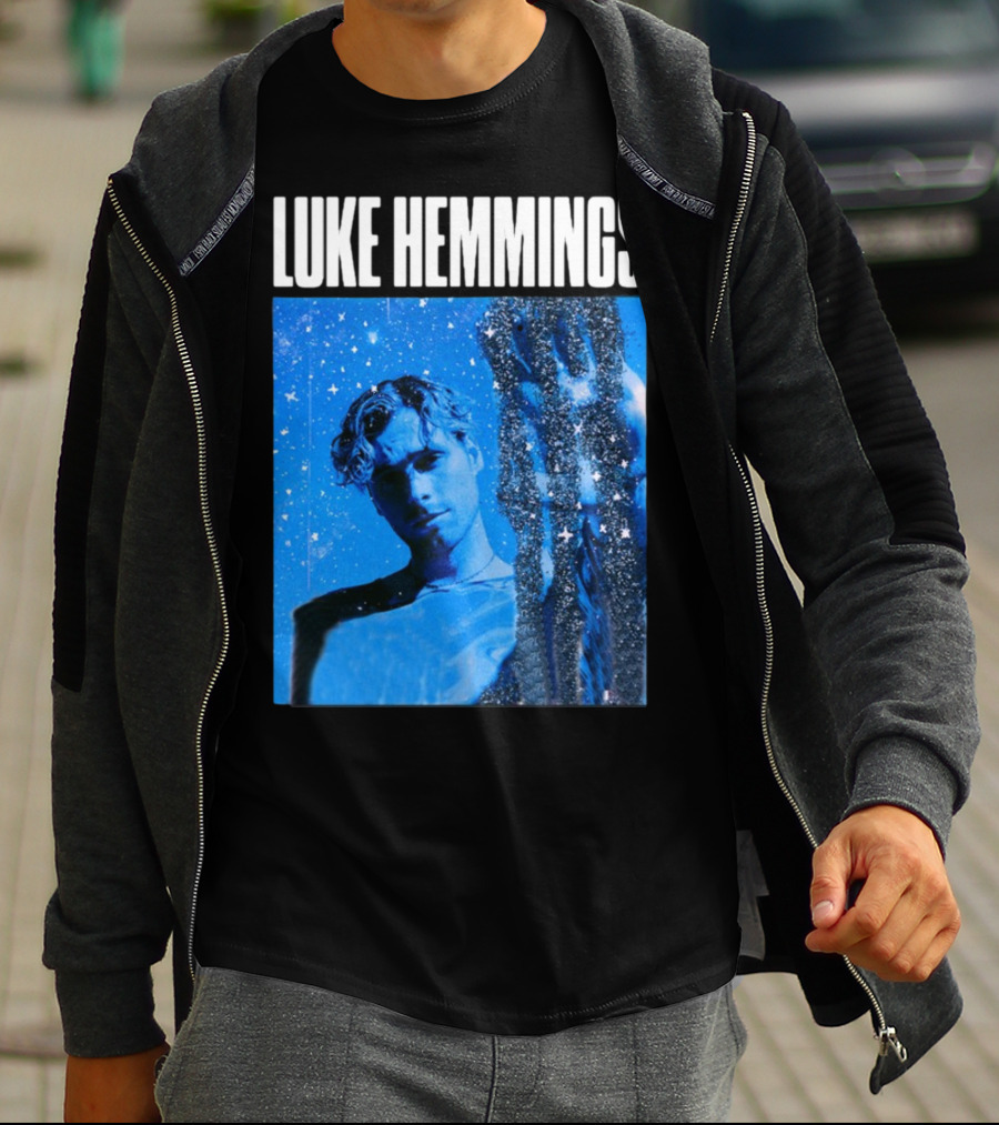 Luke Hemmings Live At The Fonda June 08 Blue Starry Night Aesthetic T-Shirt