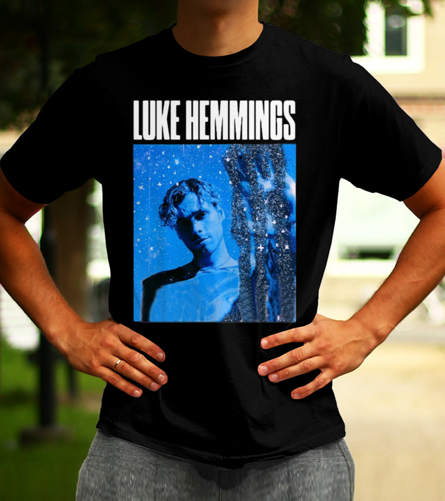 Luke Hemmings Live At The Fonda June 08 Blue Starry Night Aesthetic T-Shirt