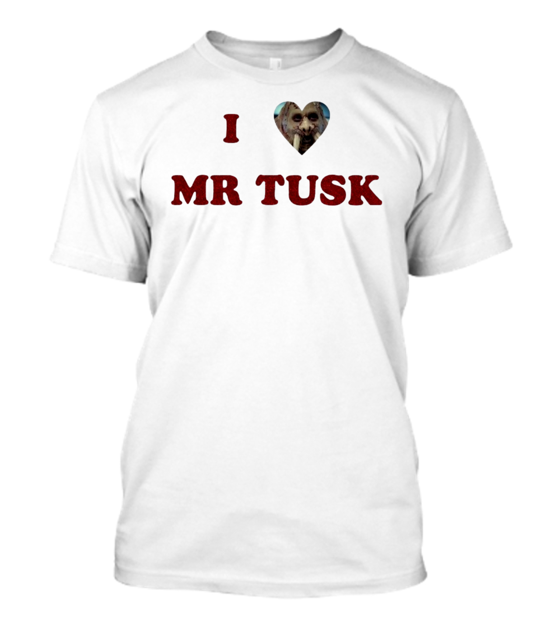 I Heart Mr Tusk Walrus Face T-Shirt