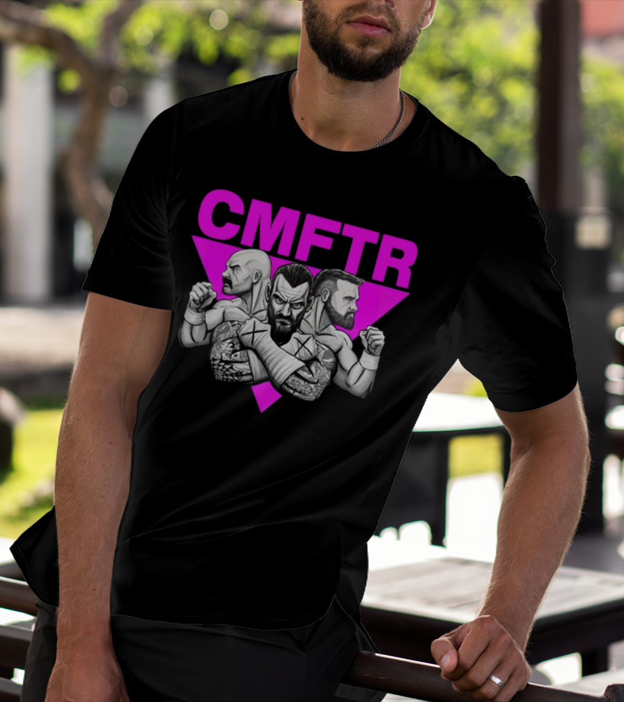 CMFTR Wrestling Trio Portrait By Hal Haney T-Shirt