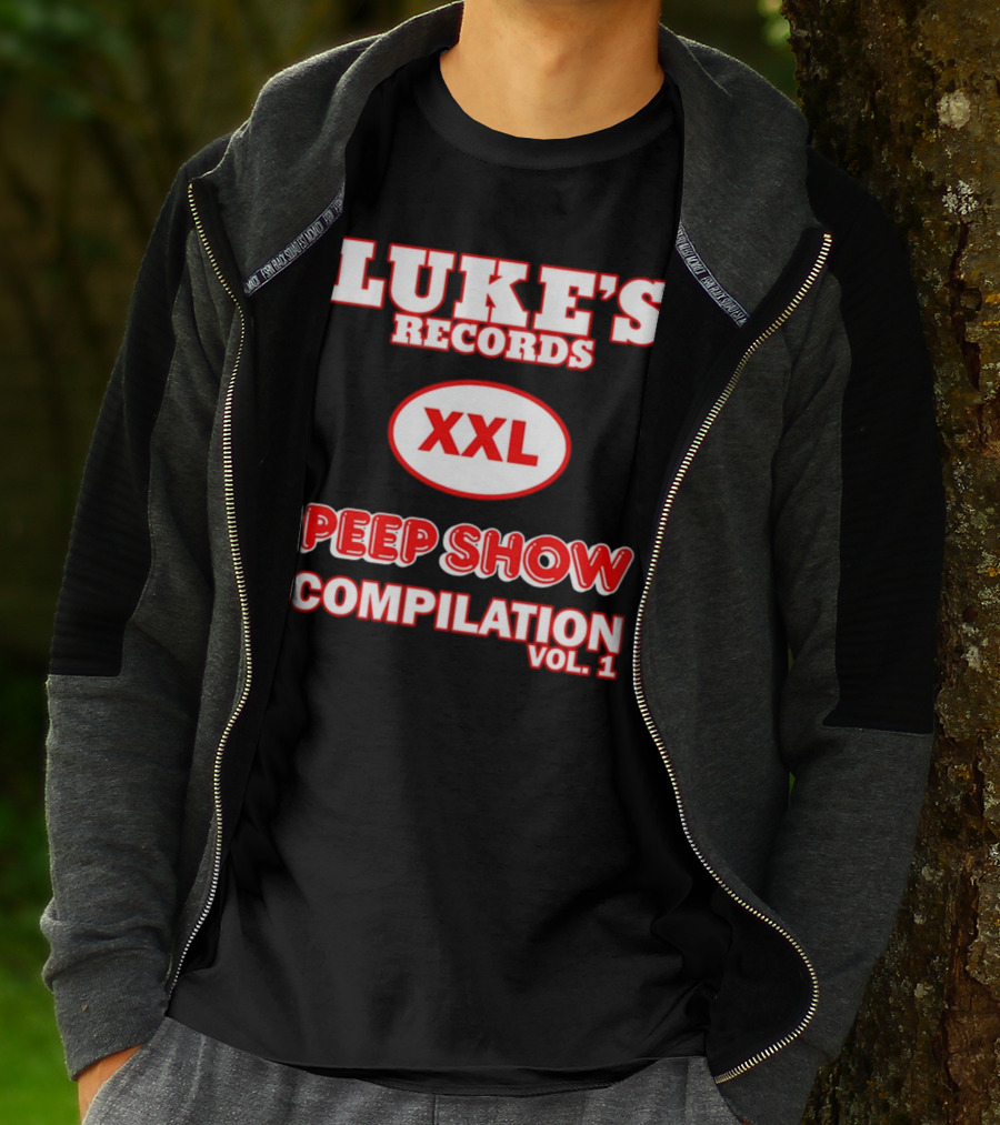 LUKE'S RECORDS XXL PEEP SHOW COMPILATION VOL 1 T-Shirt