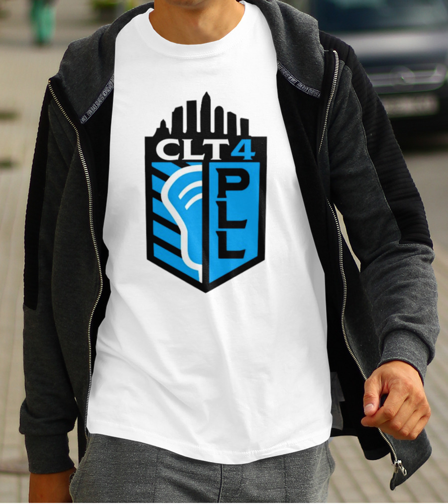 Premier Lacrosse League CLT 4 Logo PLL T-Shirt