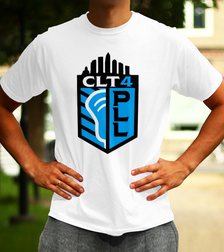 Premier Lacrosse League CLT 4 Logo PLL T-Shirt