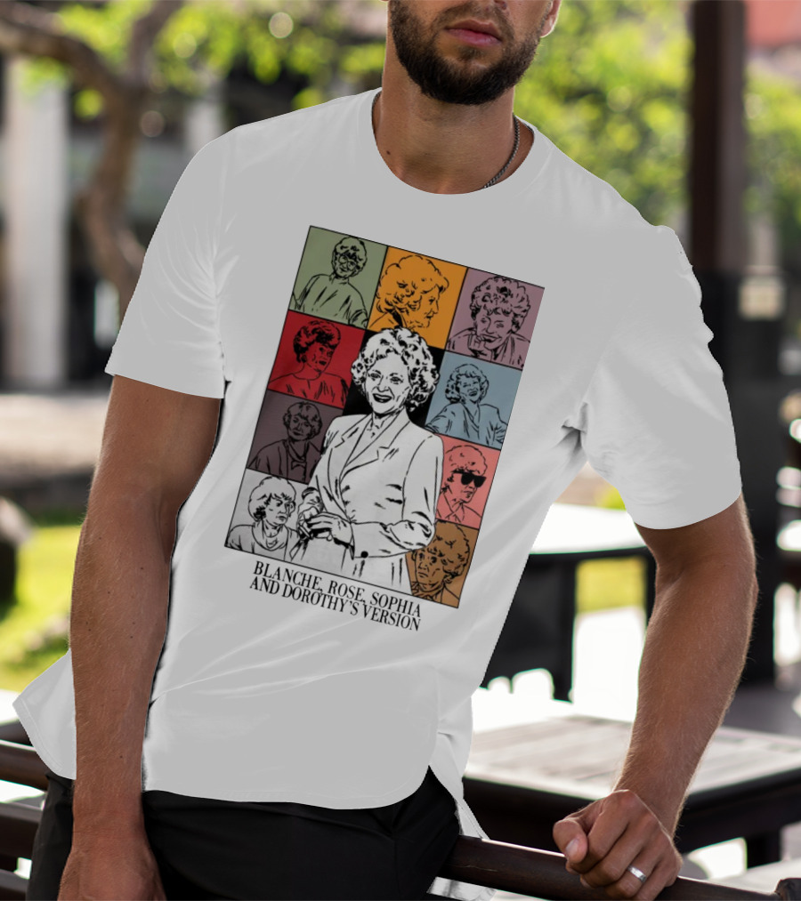 Blanche Rose Sophia Dorothy's Version Pop Art Portraits T-Shirt