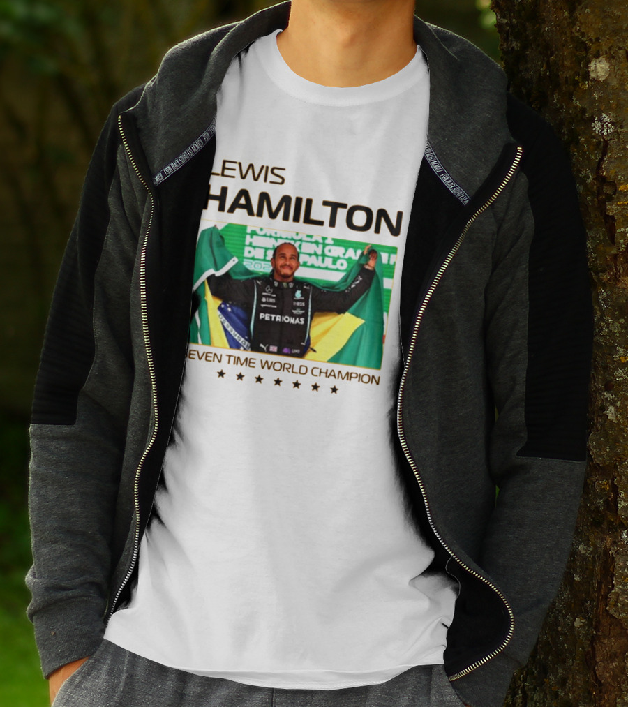 Lewis Hamilton Seven Time World Champion São Paulo Grand Prix T-Shirt