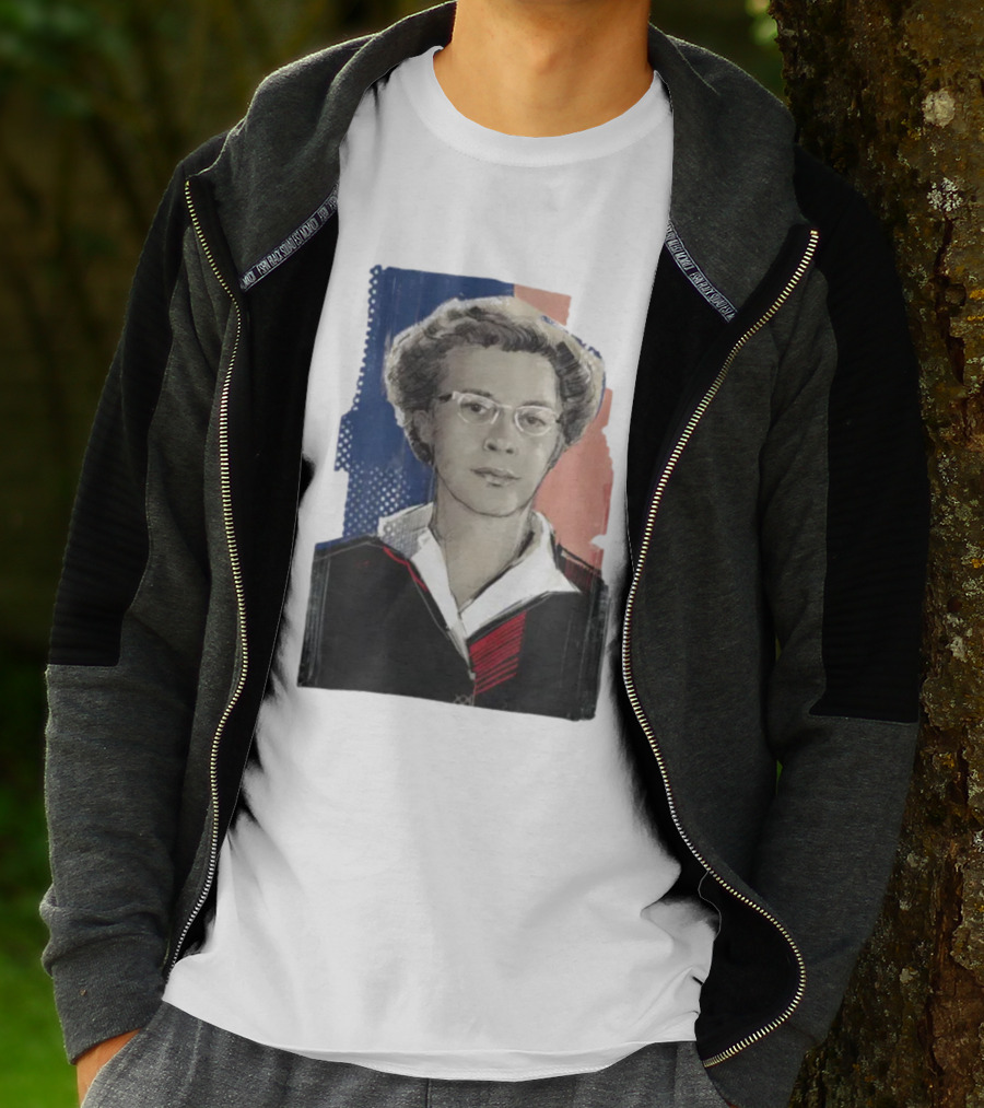 Milada Horáková Portrait With Blue T-Shirt