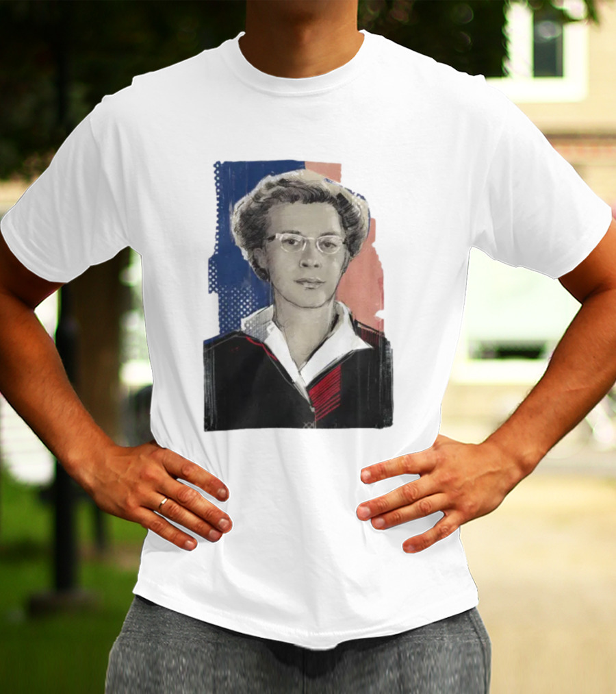 Milada Horáková Portrait With Blue T-Shirt