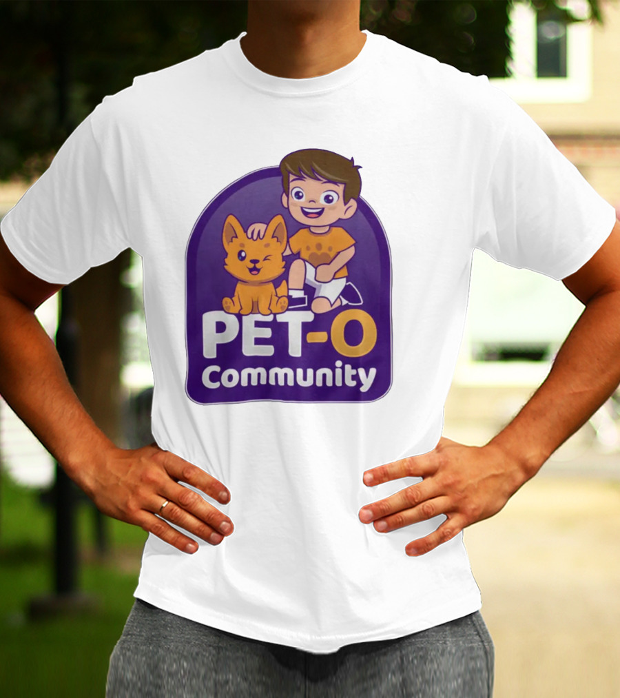 PET-O Community Winking Dog Child Cartoon T-Shirt