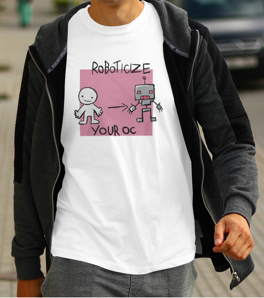 Roboticize Your Oc Simple Figure To Robot Transformation T-Shirt
