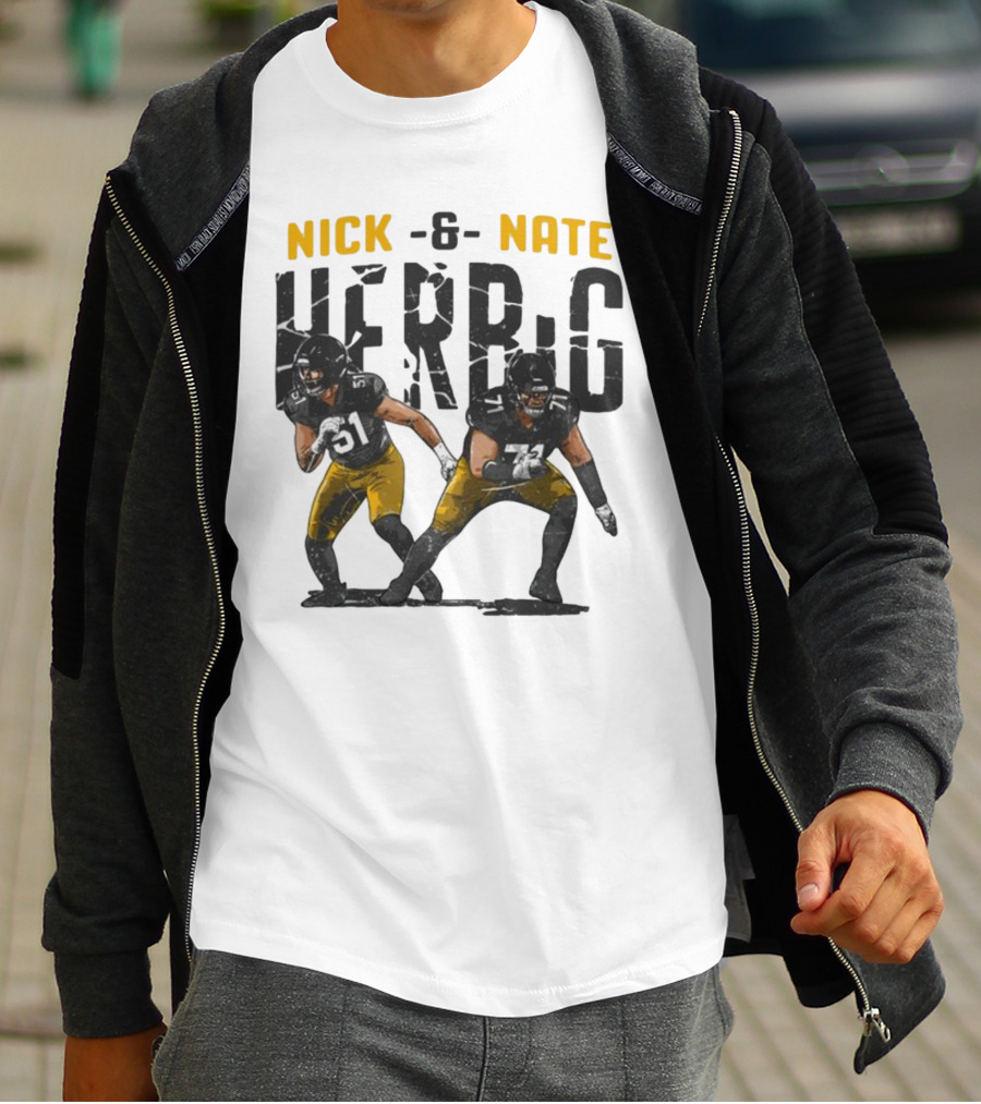 Pittsburgh Steelers Nick And Nate Herbig 51 71 T-Shirt