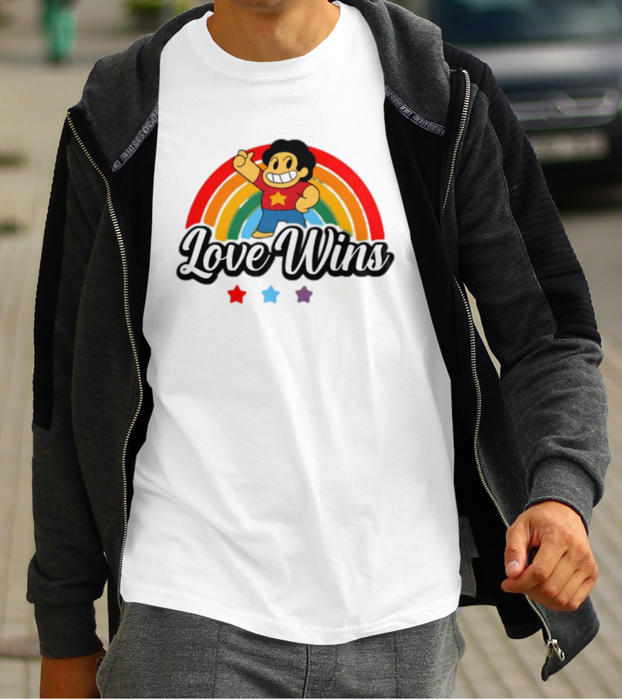 Love Wins Rainbow Steven Universe Star Power T-Shirt