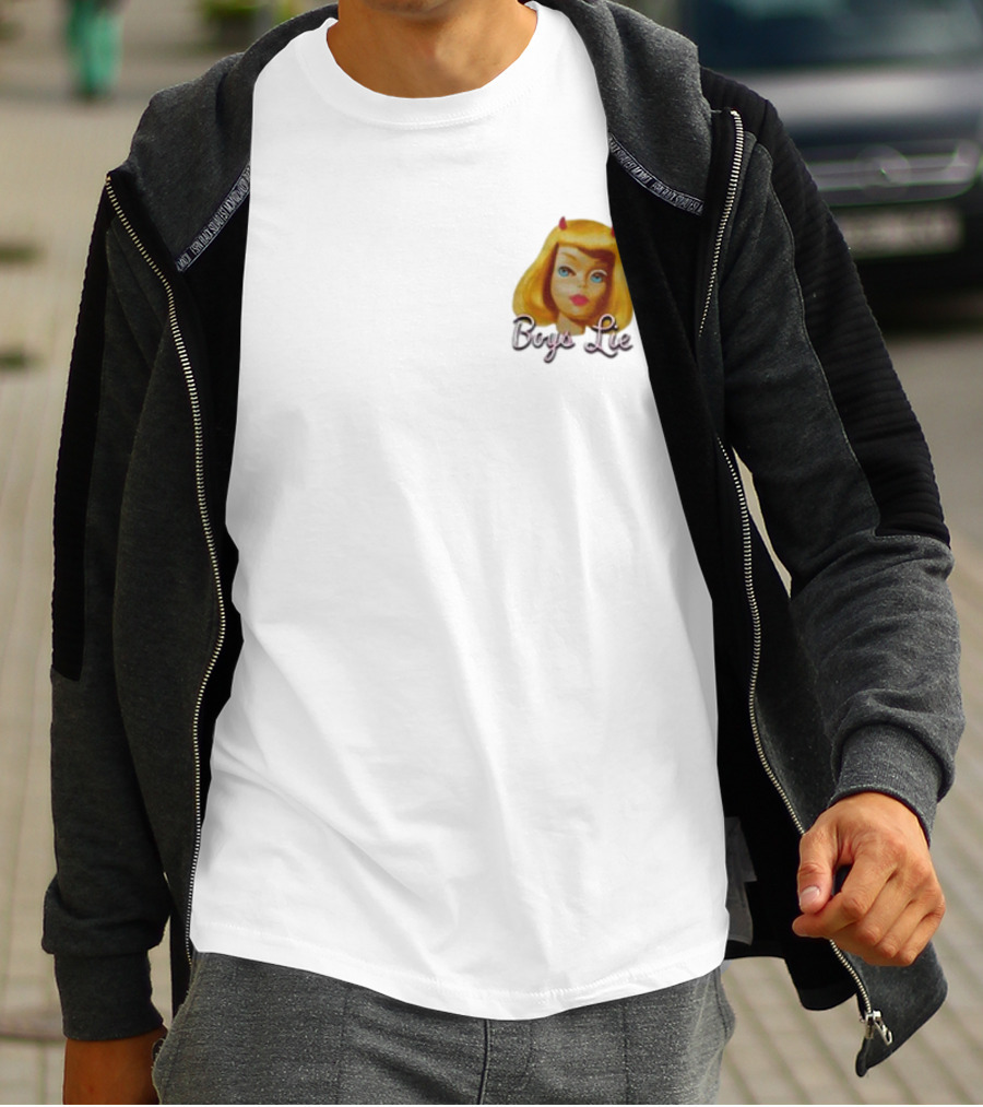 Boys Lie Blonde Devil Girl T-Shirt