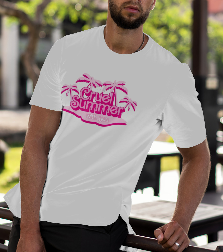 It's A Cruel Summer With You Pink Palm Trees T-Shirt
