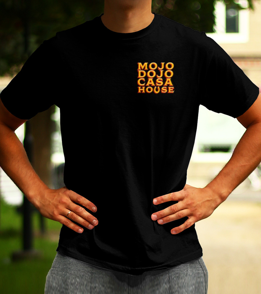 Mojo Dojo Casa House Bold Neon Text T-Shirt