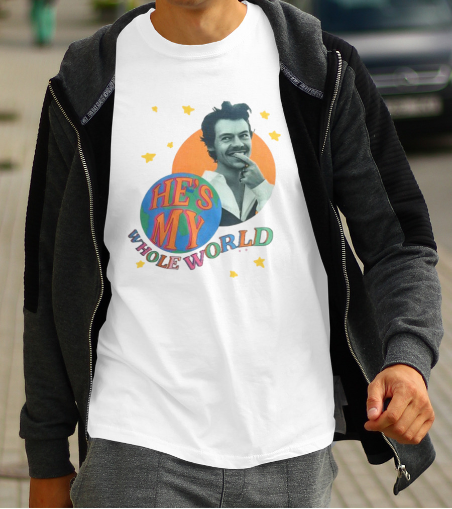 Harry He's My Whole World Stars T-Shirt