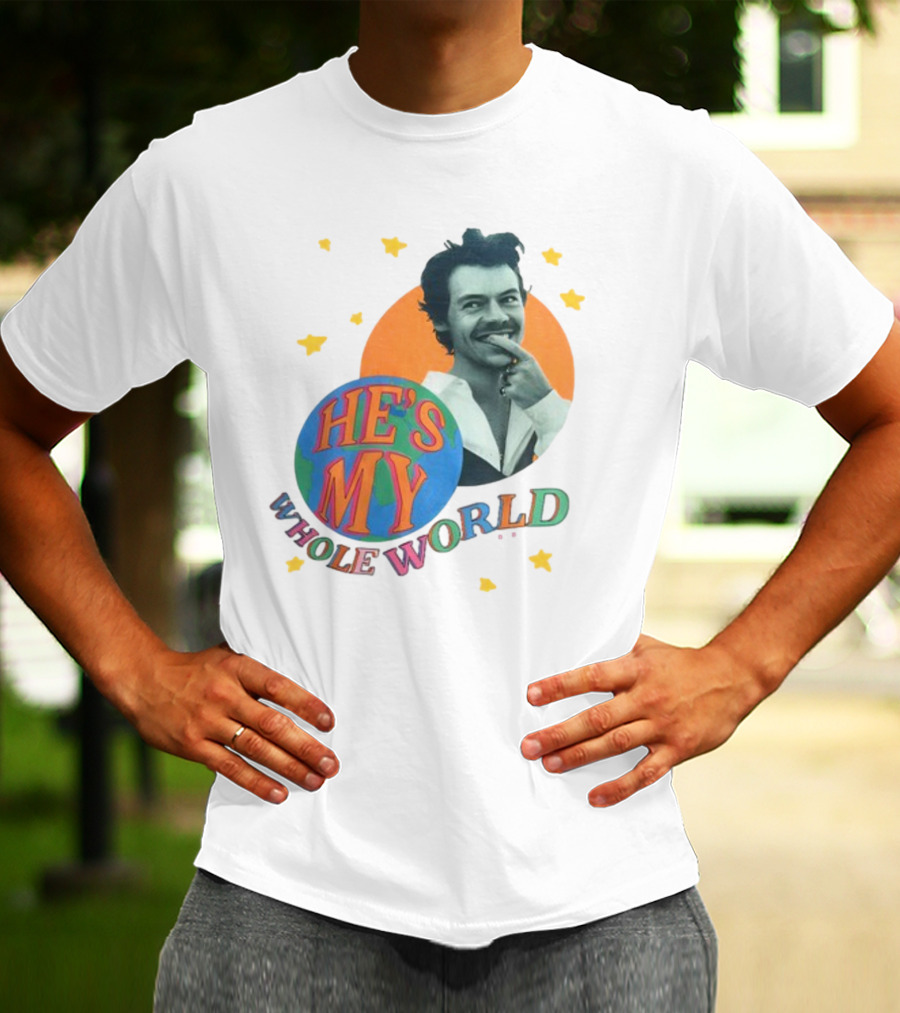 Harry He's My Whole World Stars T-Shirt