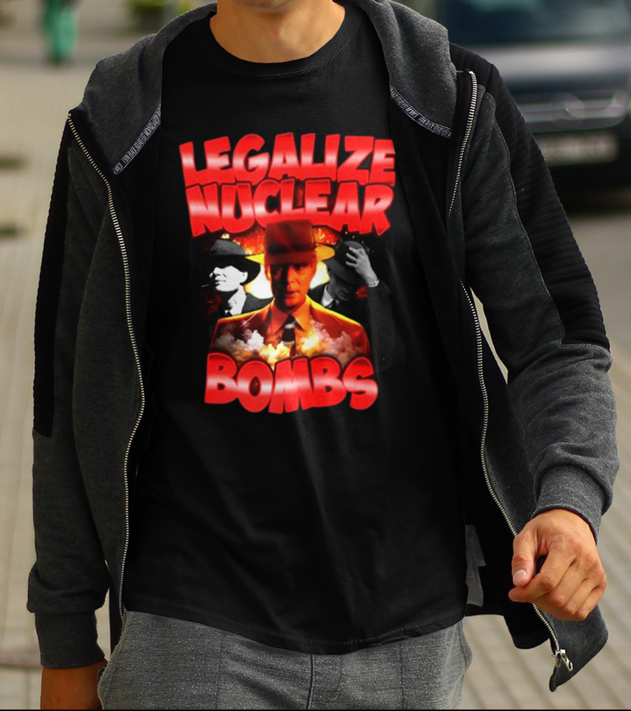 Legalize Nuclear Bombs Gangster Aesthetic With Explosive Imagery By Designedbytheboys T-Shirt