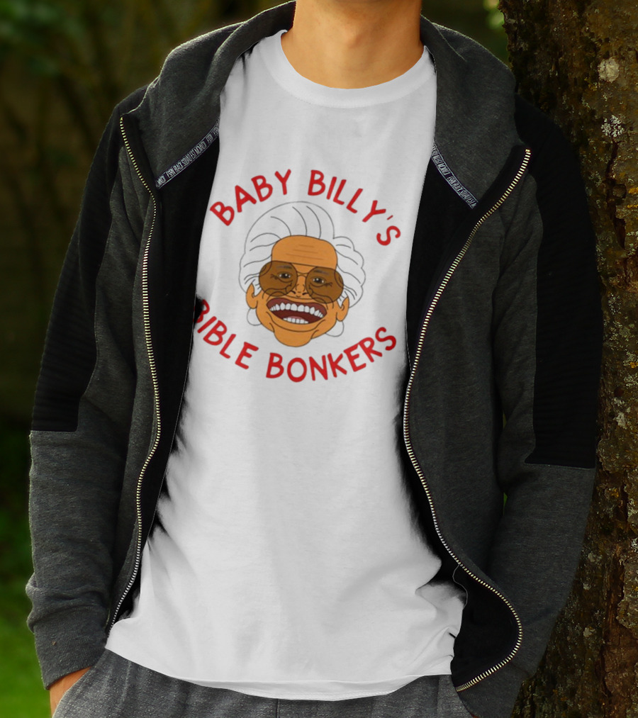 SadiesStudioOfStuff Baby Billy's Bible Bonkers T-Shirt