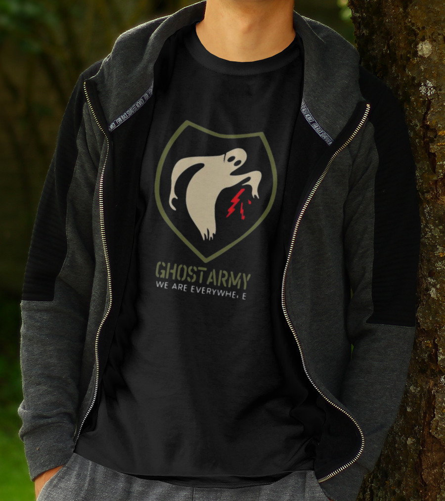 Ghost Army We Are Everywhere With Lightning Shield T-Shirt