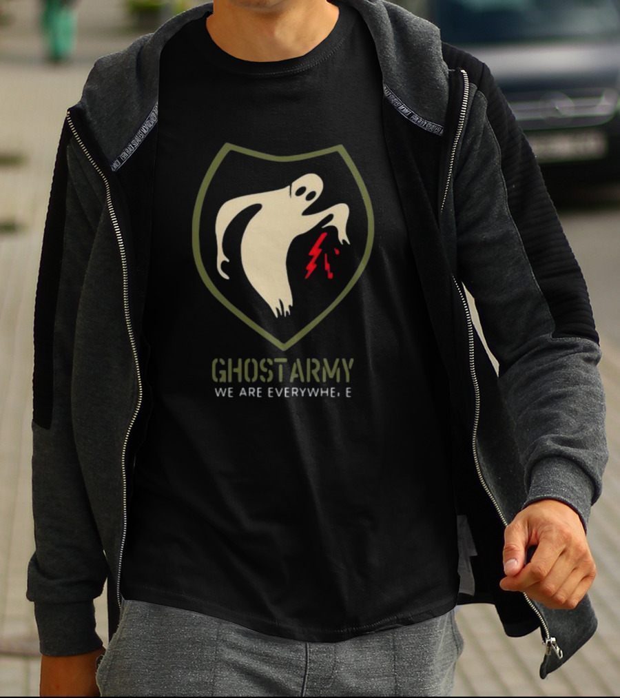 Ghost Army We Are Everywhere With Lightning Shield T-Shirt