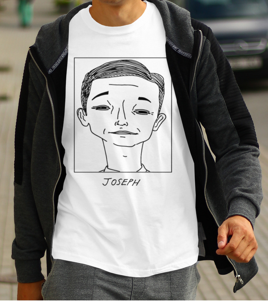 BadlyDrawnCelebsShop Joseph Gordon Drawing T-Shirt