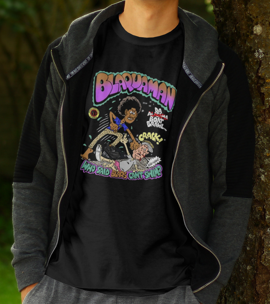 Blaquaman Da Alabama Boat Brawl Who Said Blaqs Can't Swim Crack T-Shirt