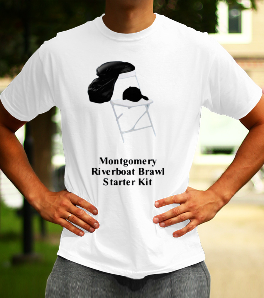 Montgomery Riverboat Brawl Starter Kit Folding Chair And Cap T-Shirt