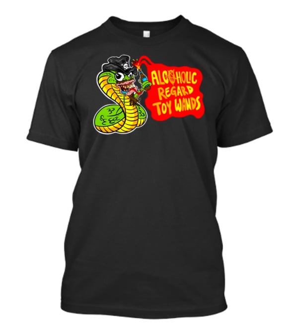 ALCOHOLIC REGARD TOY WANDS Snake Pirate Drinking T-Shirt