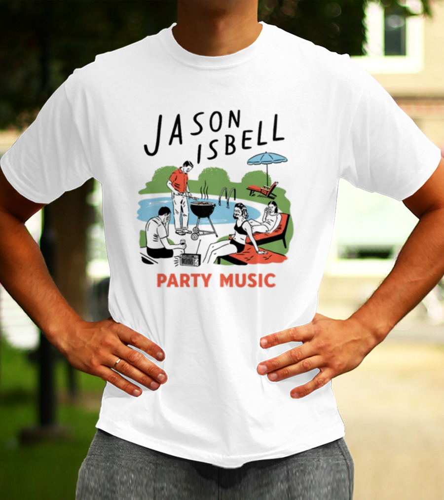 Jason Isbell Poolside Barbecue Party Music T-Shirt