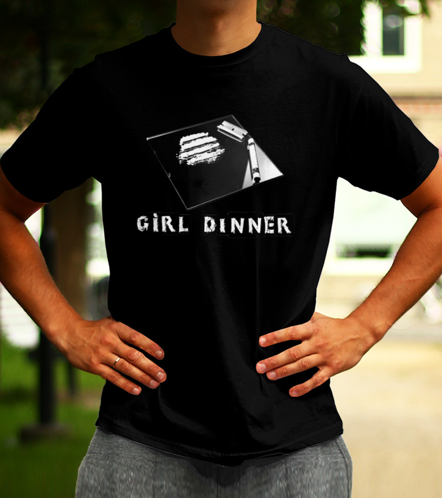 GIRL DINNER Edgy Mirror Concept With Razor And Lines T-Shirt