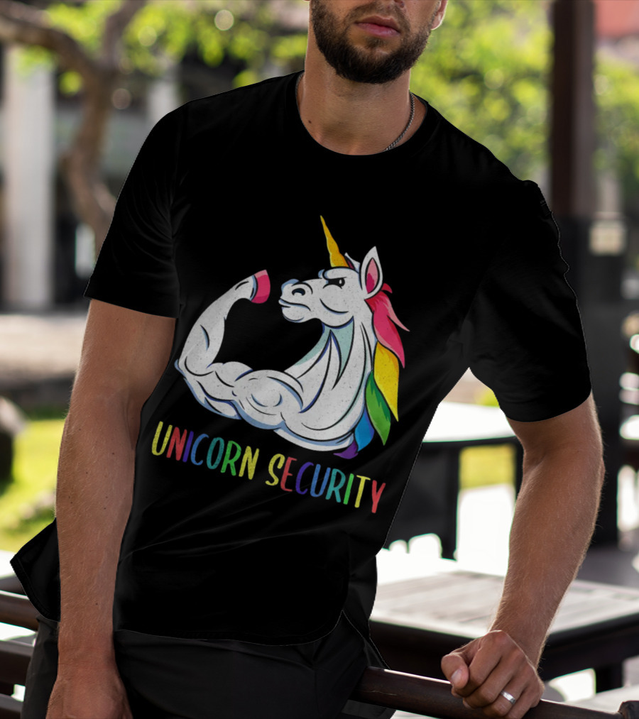 Unicorn Security Daddycorn Mens Cute Halloween Costume T-Shirt