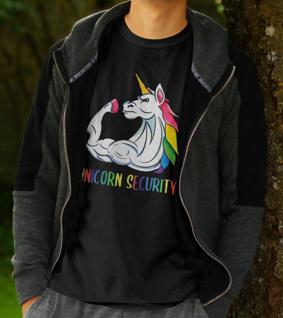 Unicorn Security Daddycorn Mens Cute Halloween Costume T-Shirt