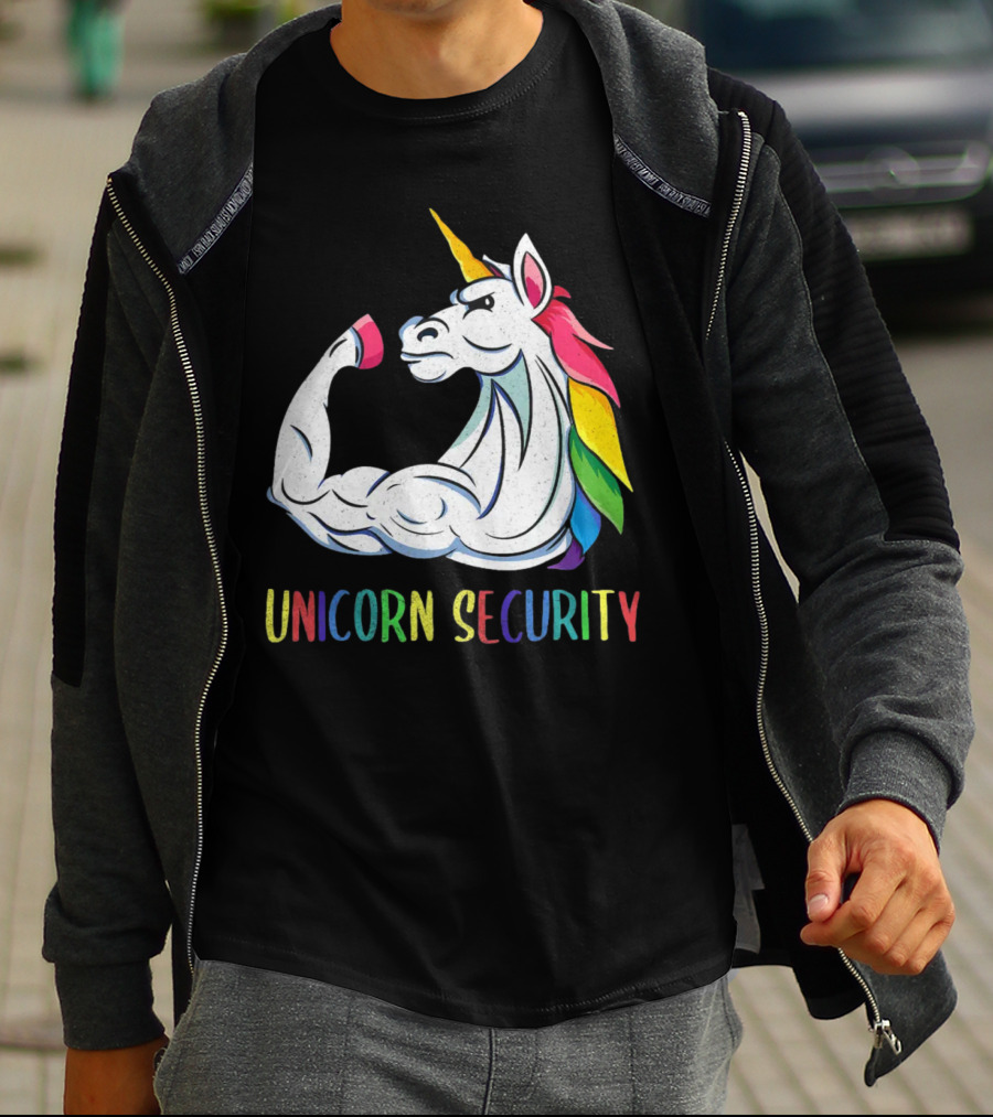 Unicorn Security Daddycorn Mens Cute Halloween Costume T-Shirt