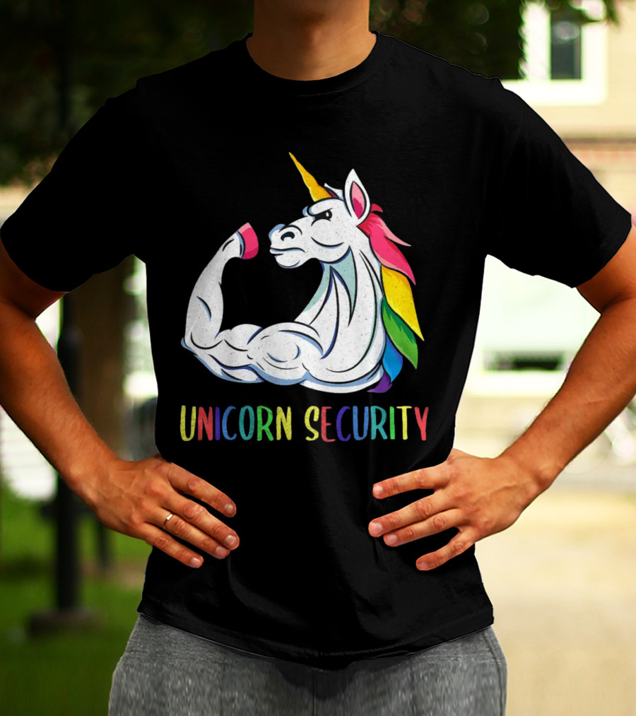 Unicorn Security Daddycorn Mens Cute Halloween Costume T-Shirt