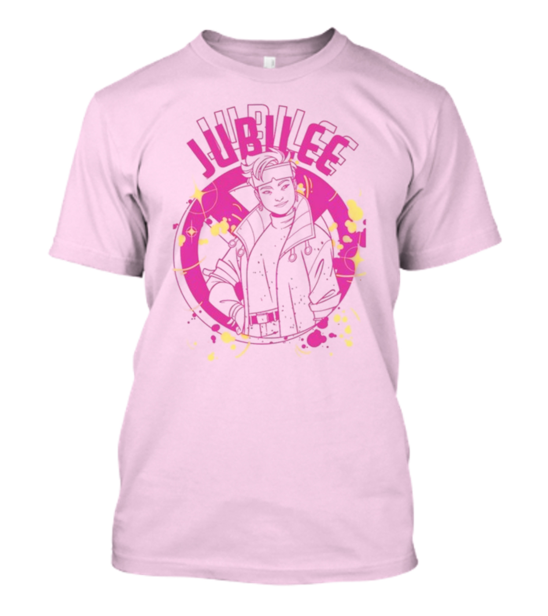 Jubilee X-Men Neon Pink T-Shirt