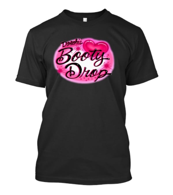 Doechii Booty Drop Heart Pink Bubble Lettering T-Shirt
