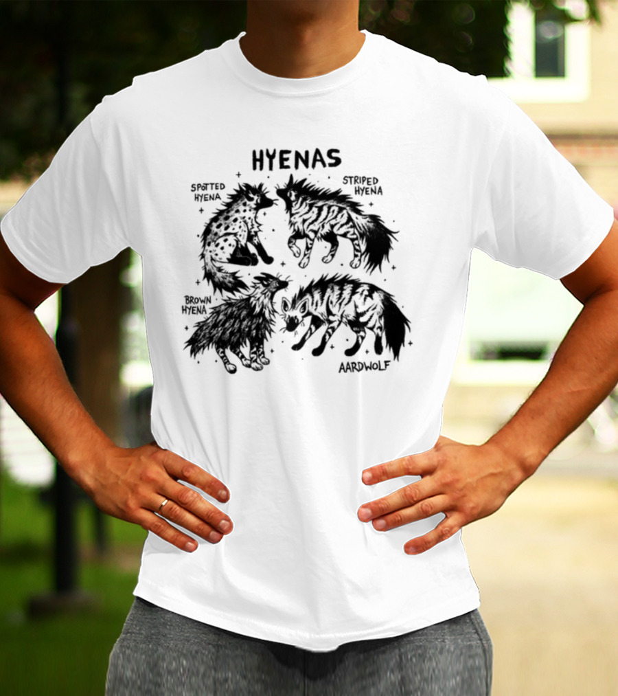 Hyenas Spotted Hyena Striped Hyena Brown Hyena Aardwolf T-Shirt